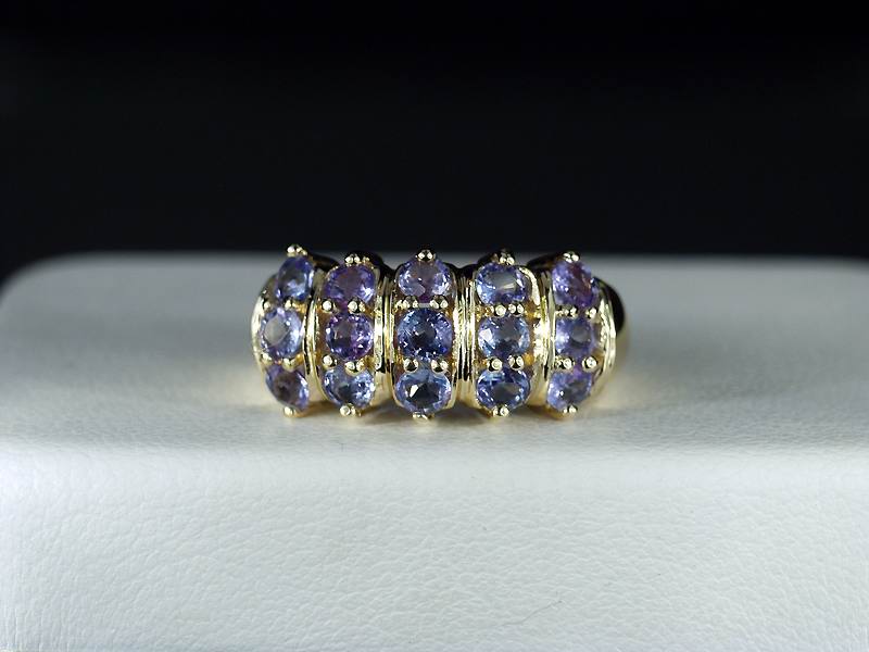 14KT LADIES 2 CARAT TANZANITE RING GREAT COLOR LQQKY  